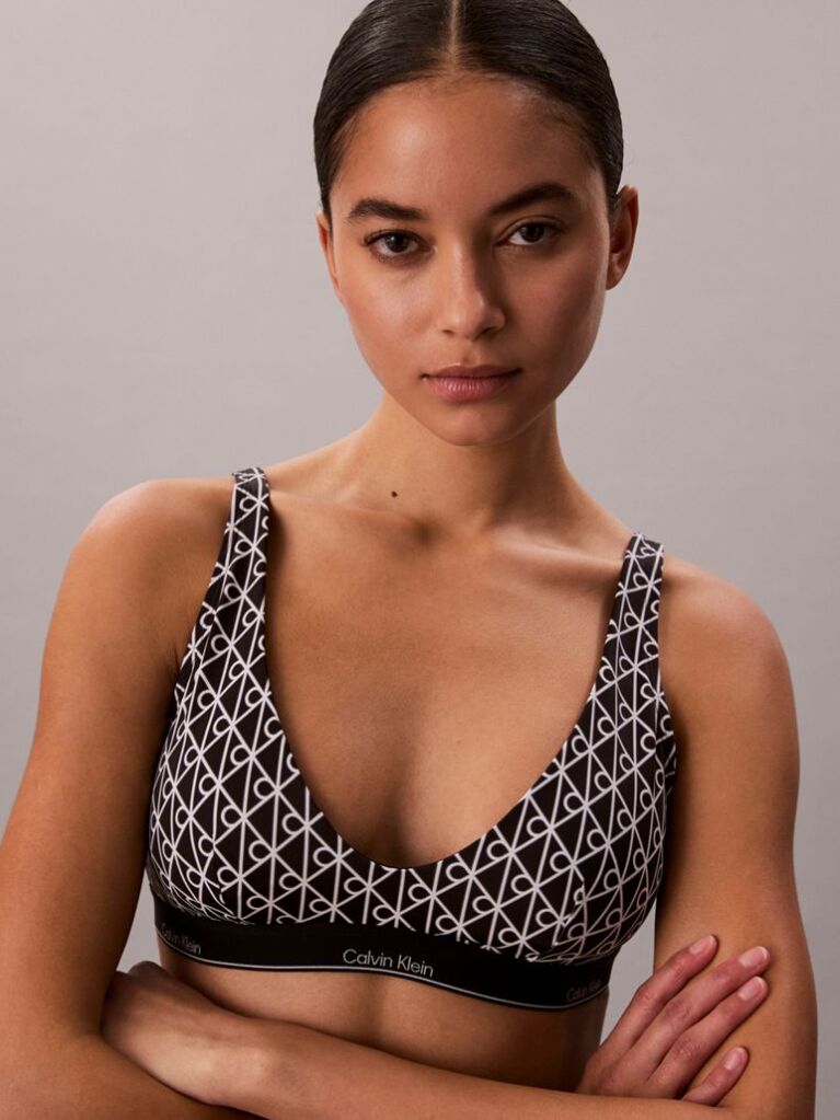 Negru Sutien De Baie Bralette - CK Icon  Femei