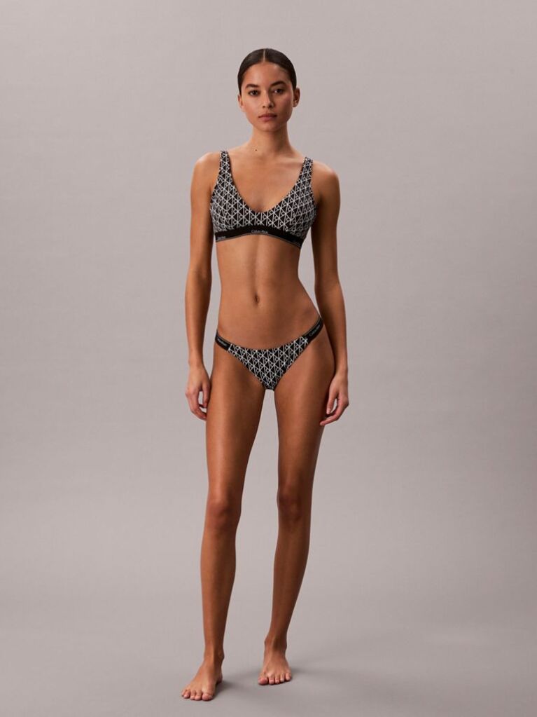 Negru Sutien De Baie Bralette - CK Icon  Femei