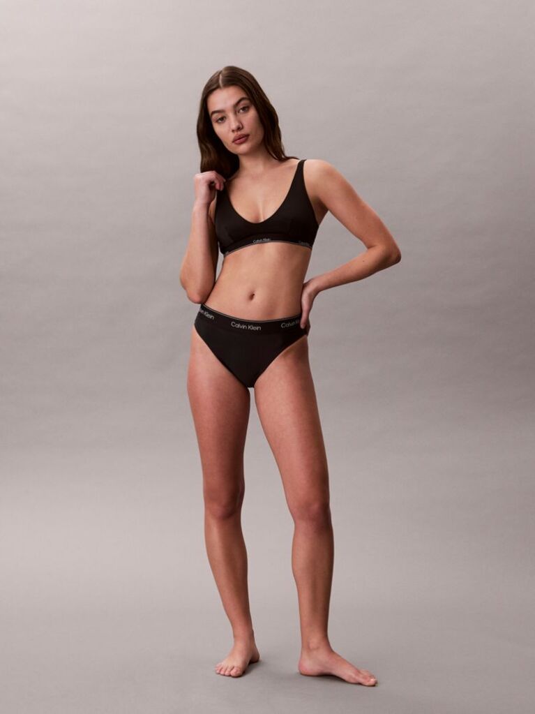 Negru Sutien De Baie Bralette - CK Icon  Femei