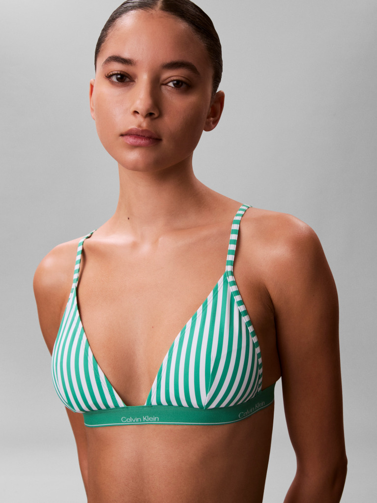 Green Triangle Bikini Top - CK Icon  Women