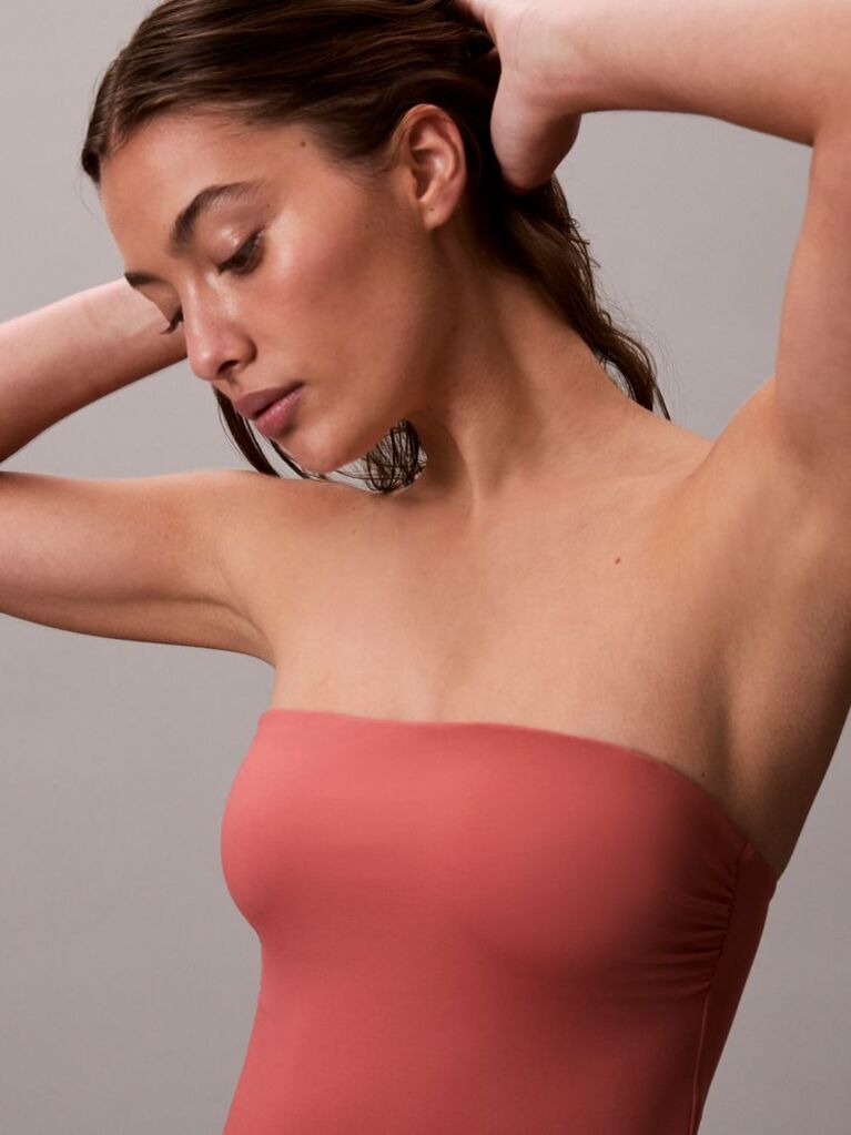 Rosu Costum De Baie Bandeau - CK Essentials  Femei