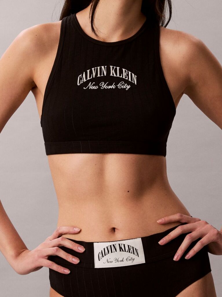 Black Bralette - Heritage Classic Cotton  Women
