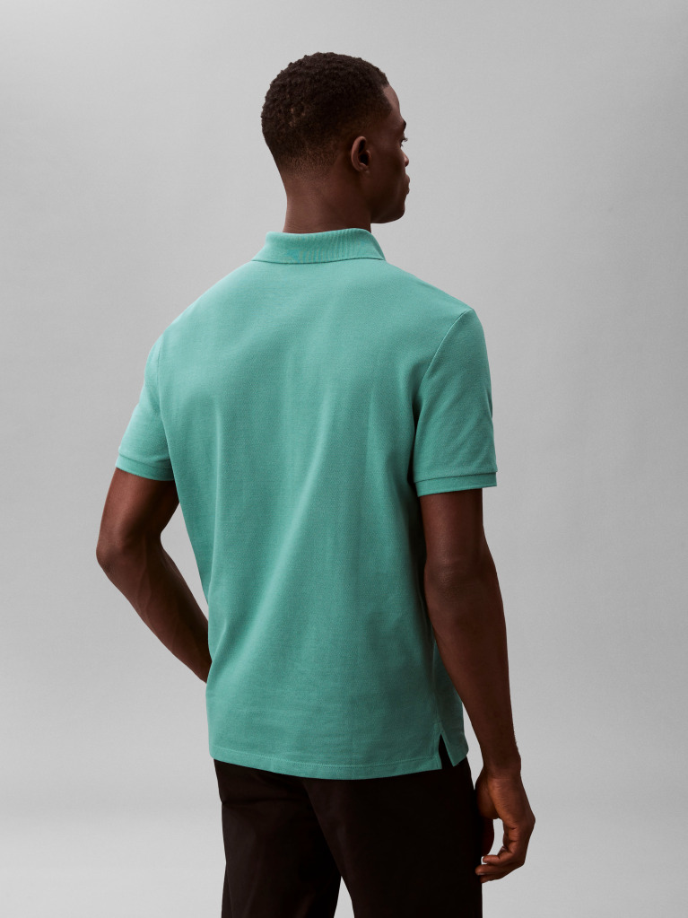 Green Cotton Piqué Polo Shirt  Men