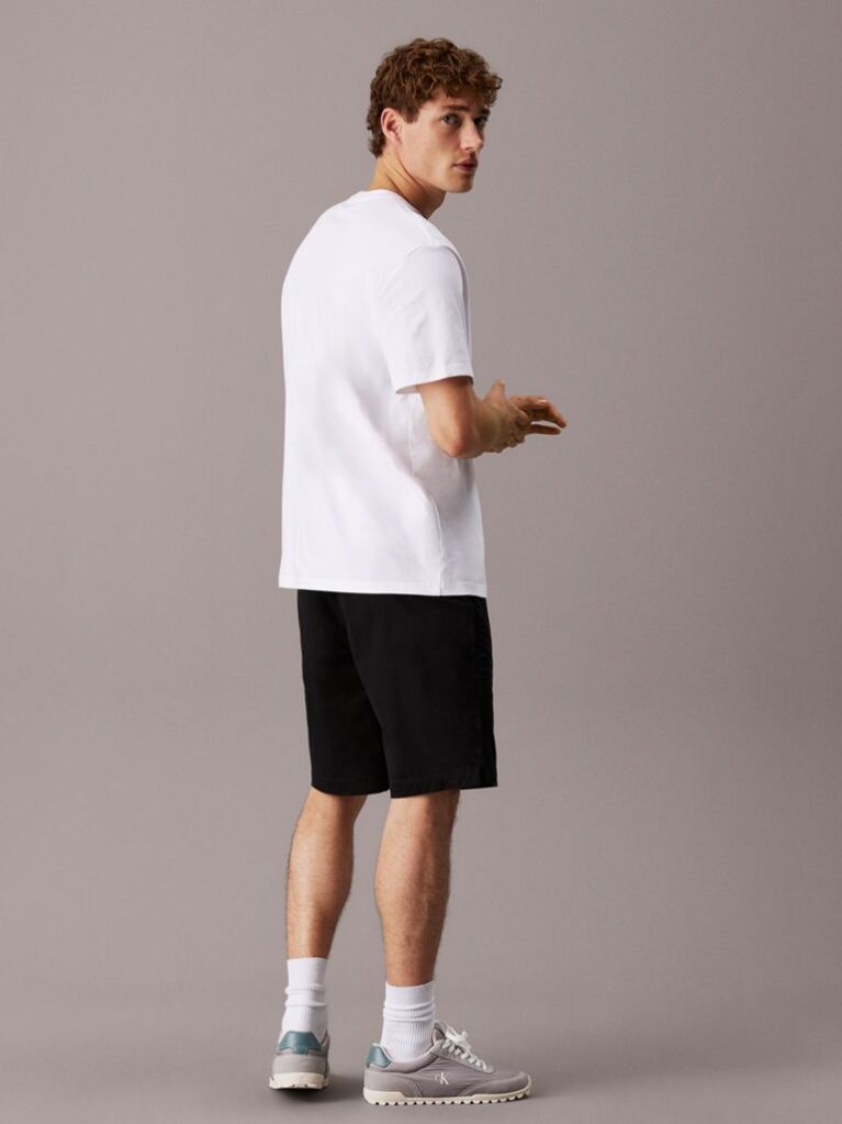 Black Soft Twill Chino Shorts  Men