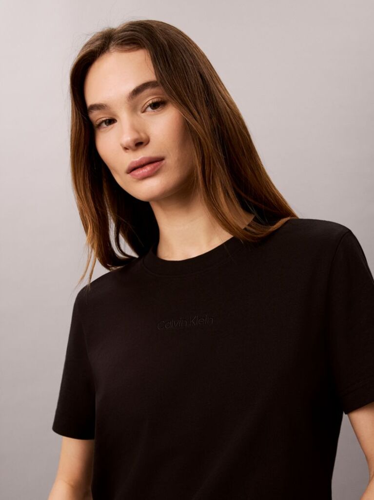 Negru Tricou Cu Maneca Scurta  Femei