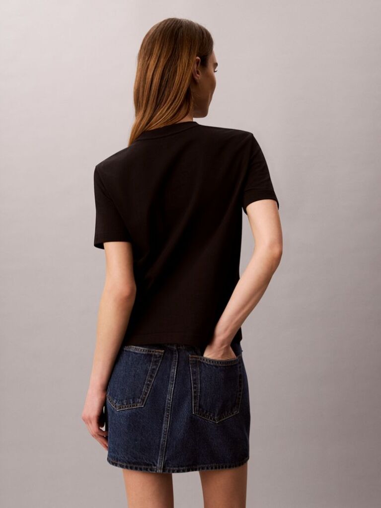 Negru Tricou Cu Maneca Scurta  Femei
