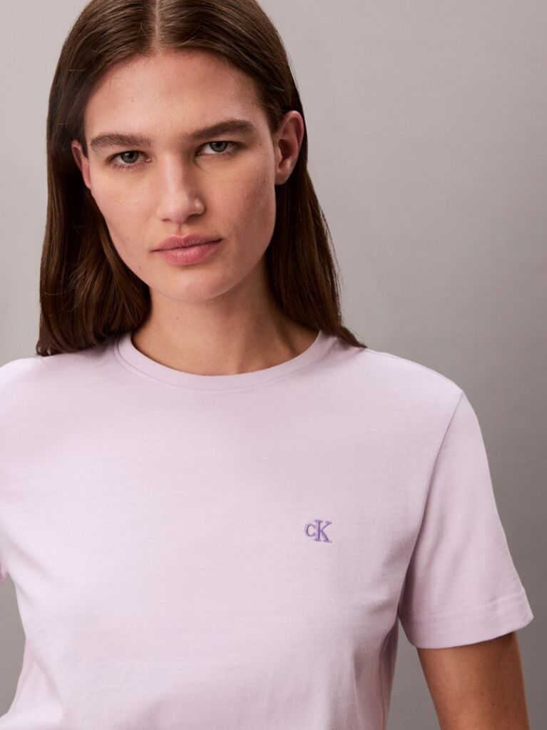 Mov Tricou Cu Monograma  Femei