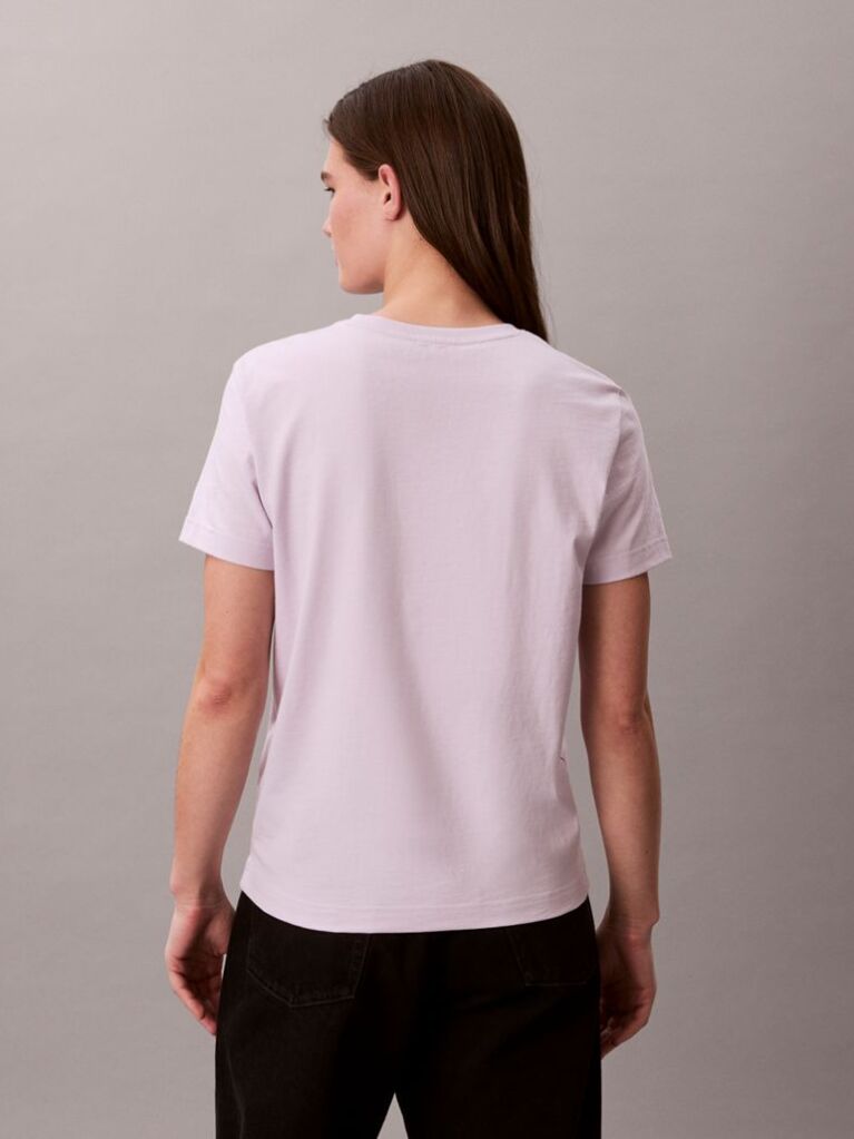 Mov Tricou Cu Monograma  Femei