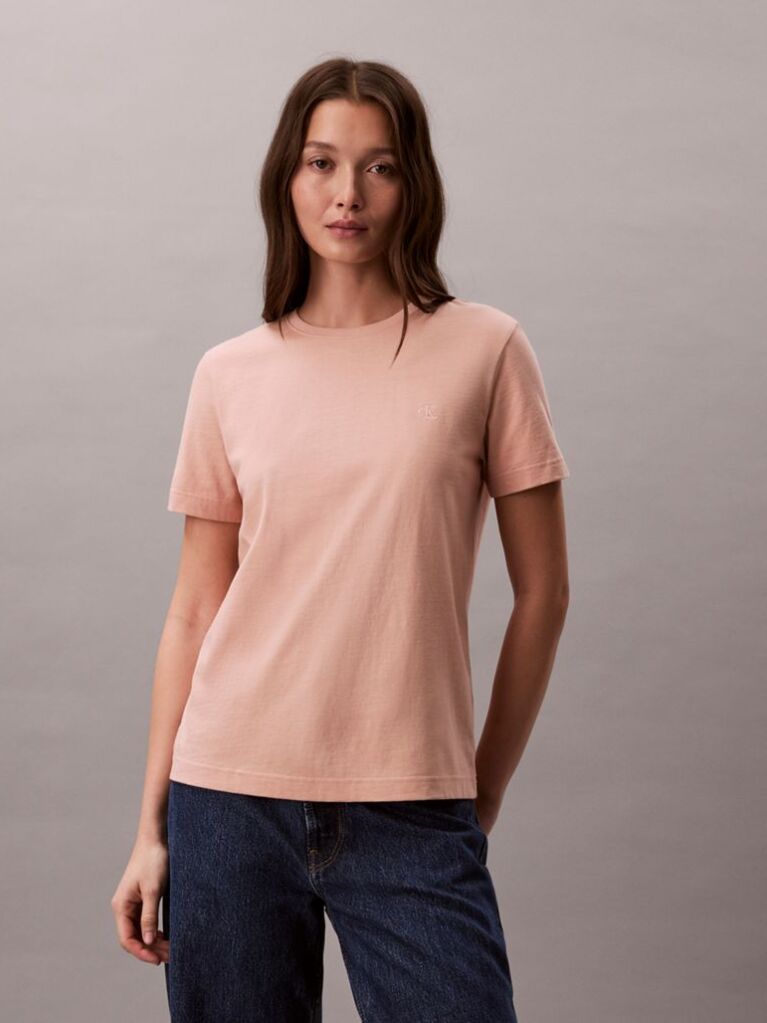 Portocaliu Tricou Cu Monograma  Femei