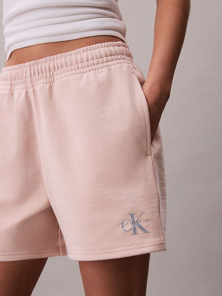 Portocaliu Pantaloni Scurti Jogger Din Bumbac Terry  Femei