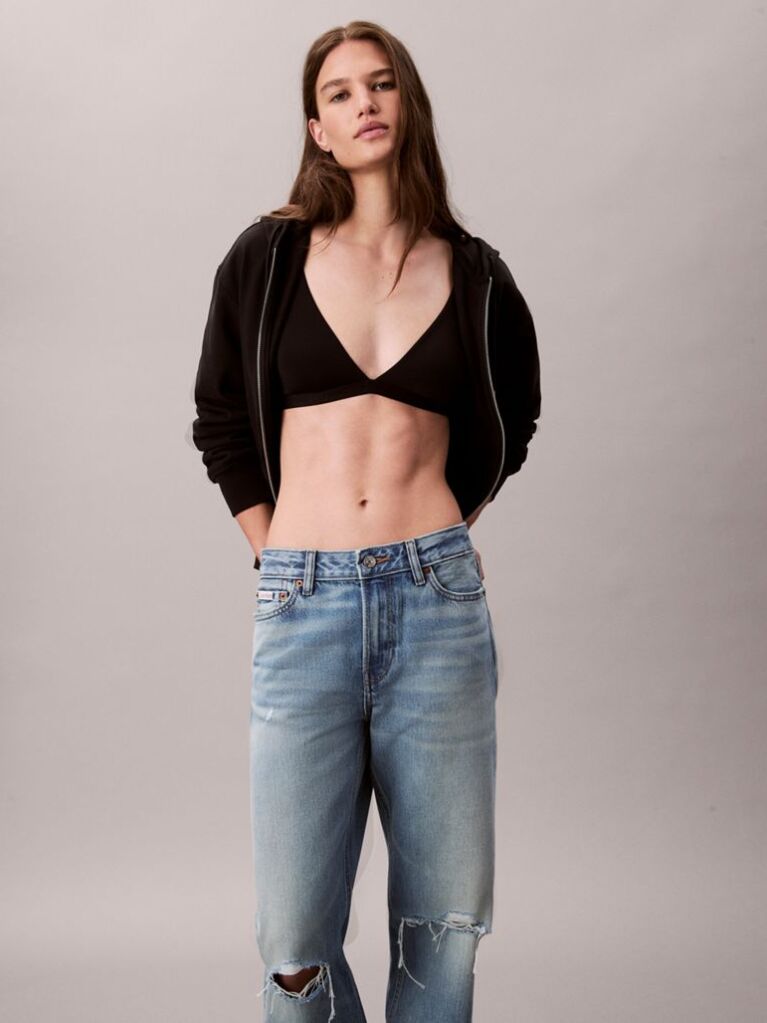 Denim Blugi Drepti Stil Anii 90  Femei