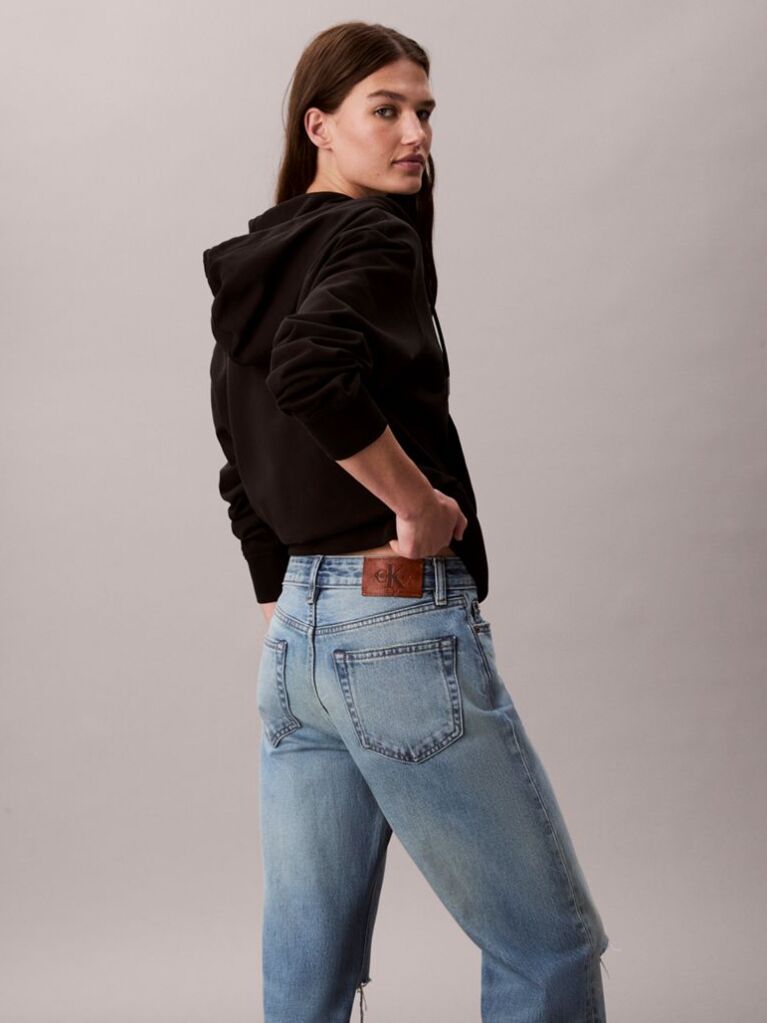 Denim Blugi Drepti Stil Anii 90  Femei