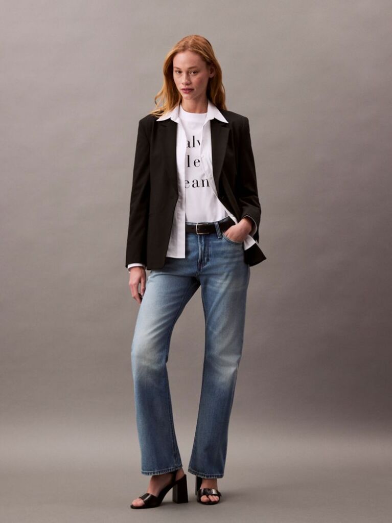 Denim Blugi Relaxati Cu Croiala Bootcut  Femei
