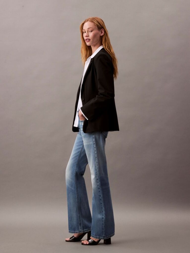 Denim Blugi Relaxati Cu Croiala Bootcut  Femei