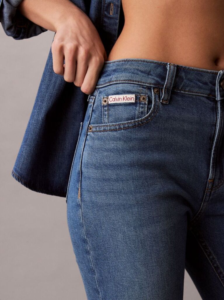 Denim Mid Rise Slim Jeans  Women