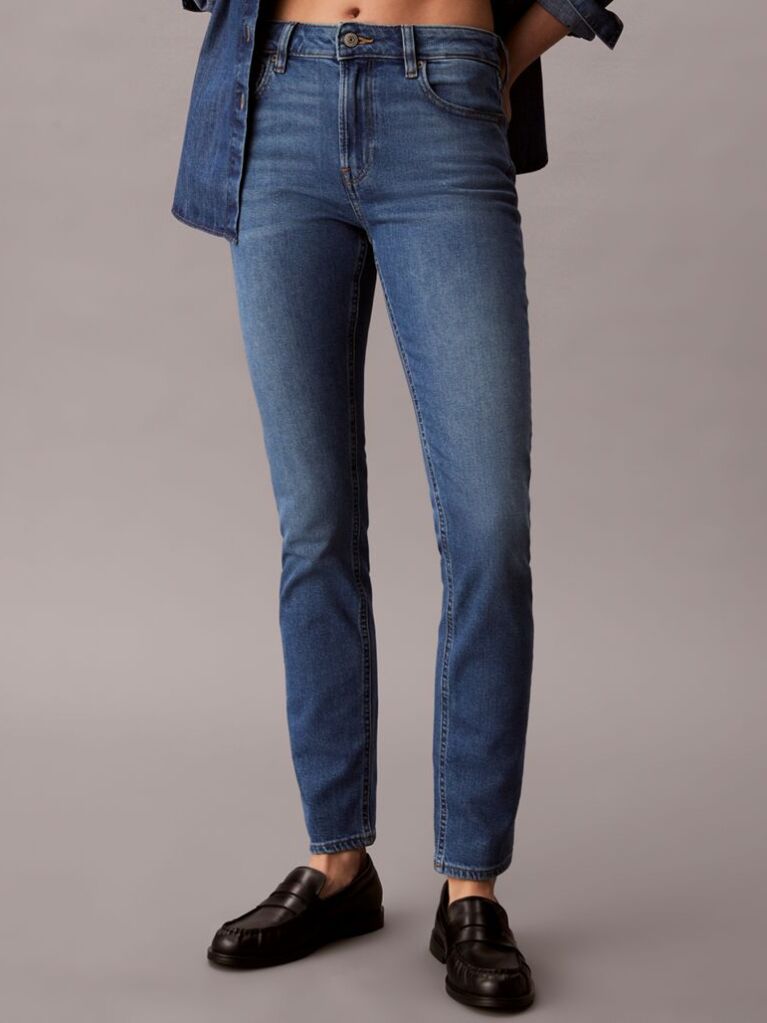 Denim Mid Rise Slim Jeans  Women