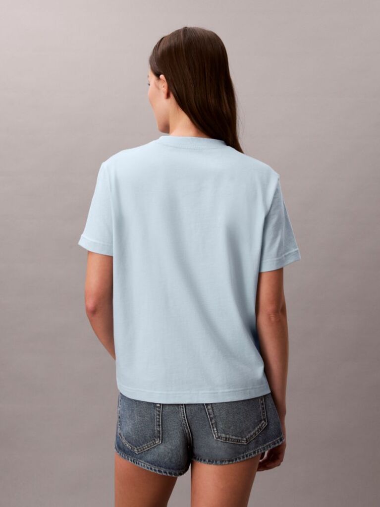 Albastru Tricou Cu Maneca Scurta  Femei