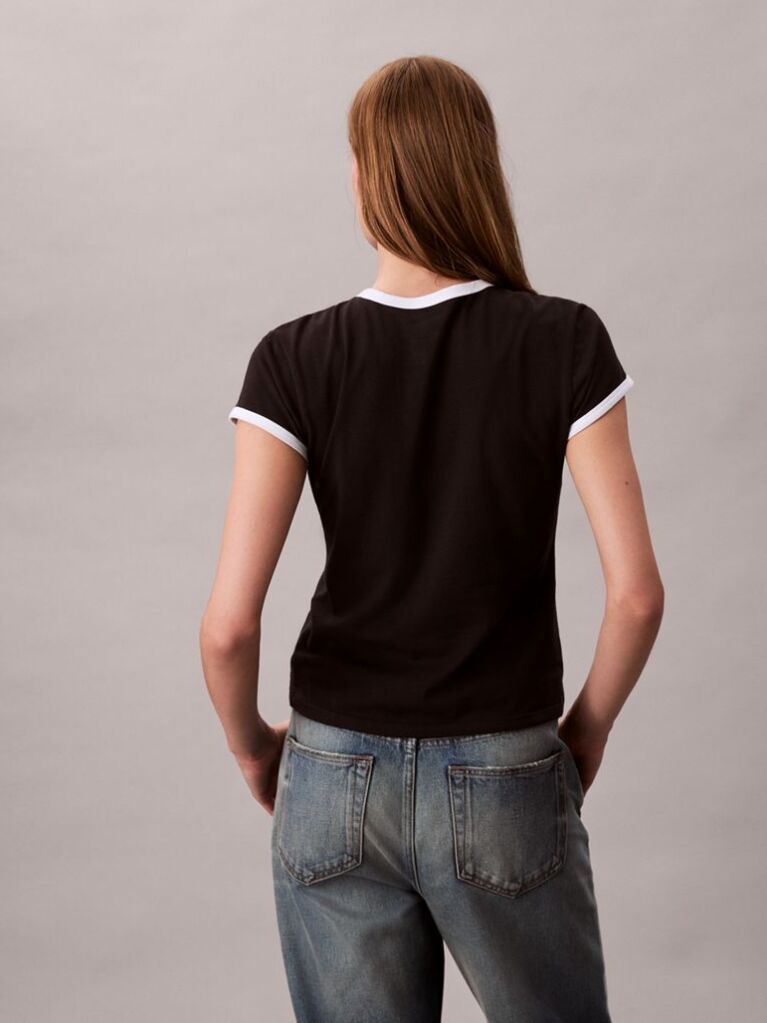 Negru Tricou Cu Grafic Logo 1968  Femei