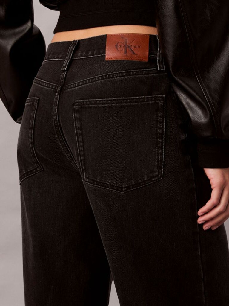 Negru Blugi Cu Croiala Wide Leg  Femei