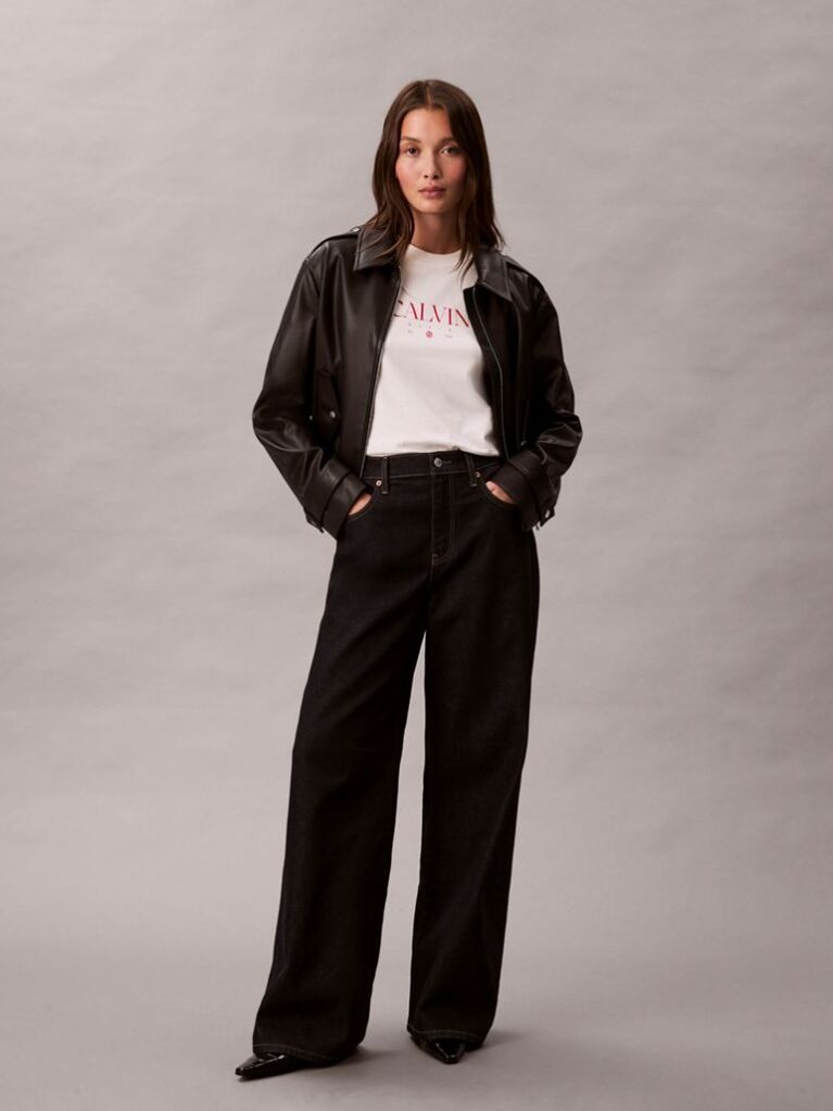 Alb Tricou Slim Cu Logo Grafic  Femei