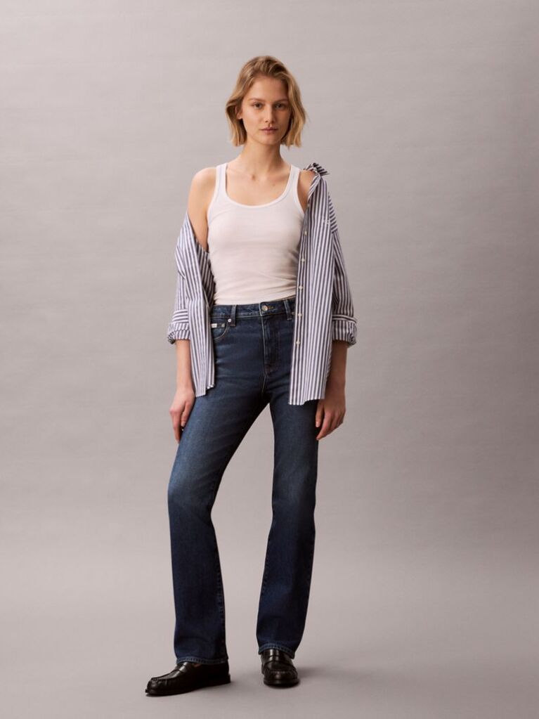 Denim Blugi Skinny Cu Croiala Bootcut  Femei