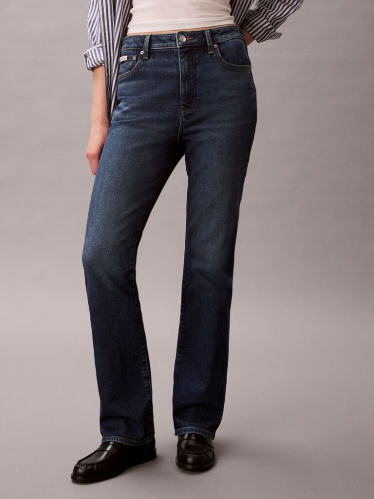 Denim Blugi Skinny Cu Croiala Bootcut  Femei