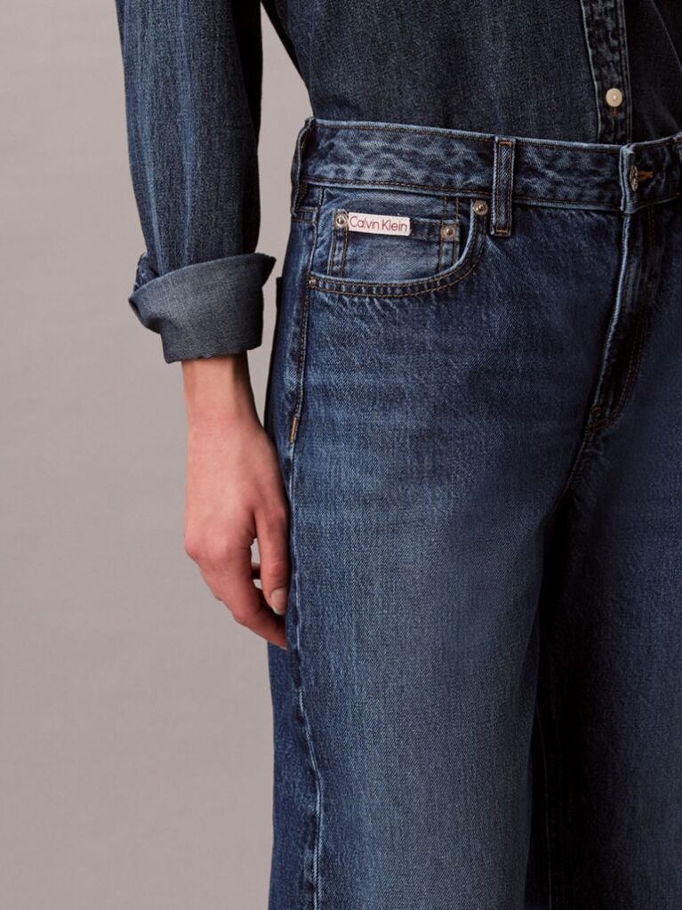Denim Blugi Cu Croiala Dreapta Stil Anii ’90  Femei