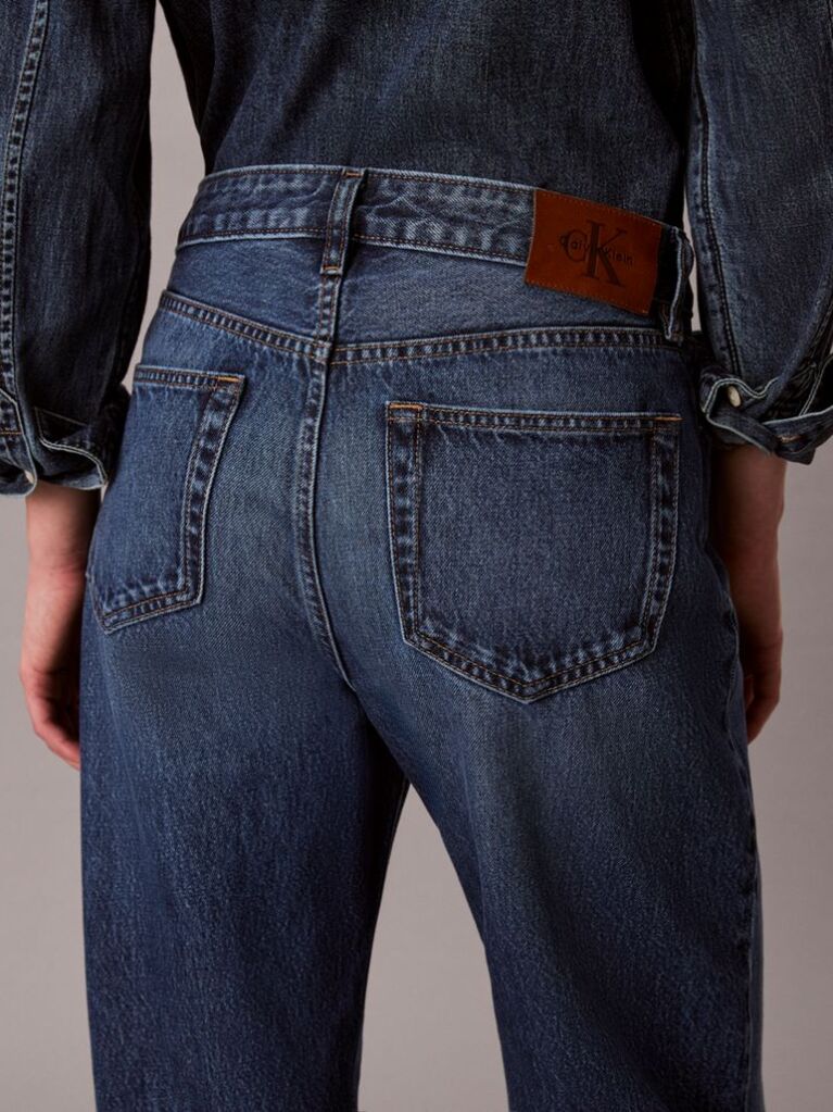 Denim Blugi Cu Croiala Dreapta Stil Anii ’90  Femei