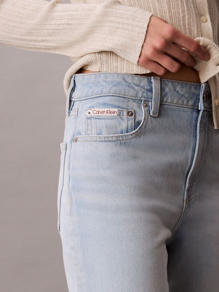 Denim Blugi Drepti Cu Talie Inalta  Femei