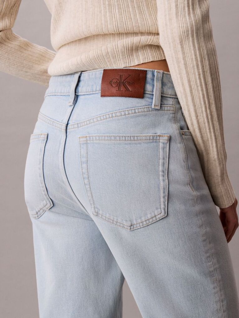 Denim Blugi Drepti Cu Talie Inalta  Femei