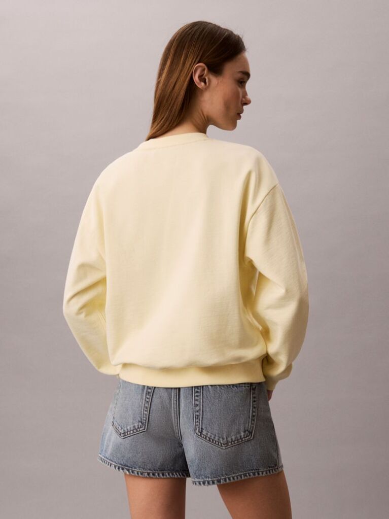 Yellow Varsity Logo Sweatshirt  Women