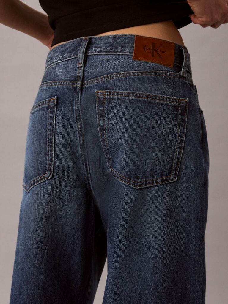 Denim Blugi Cu Croiala Wide Leg  Femei