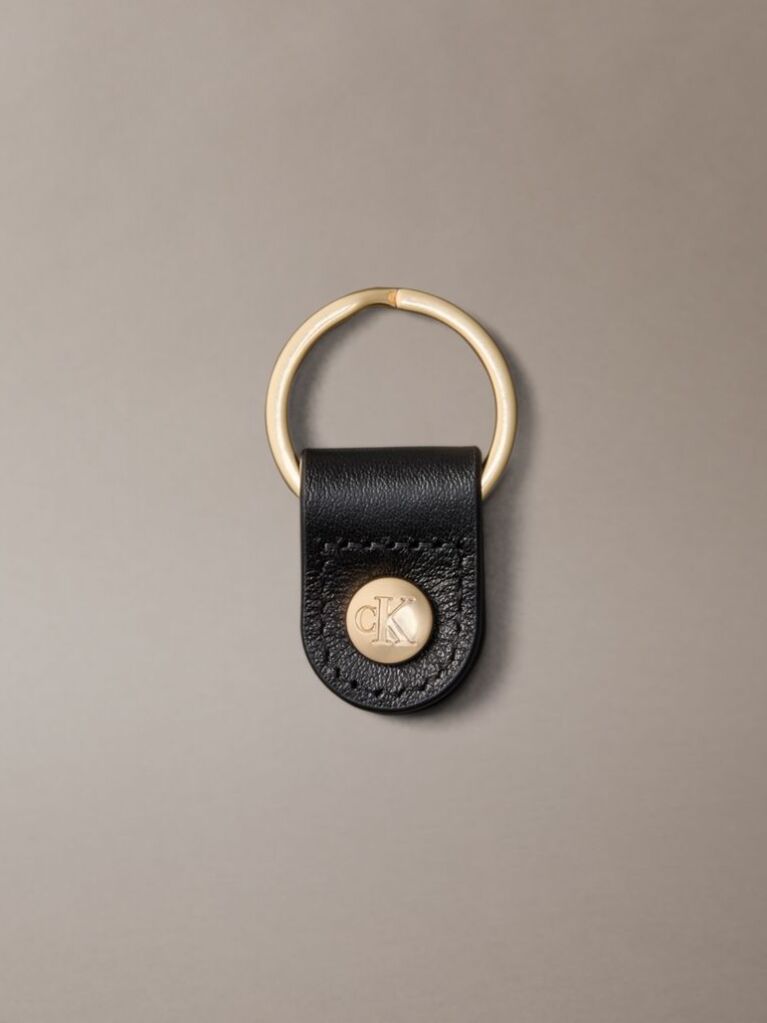 Gold Bold Monogram Key Fob  Men