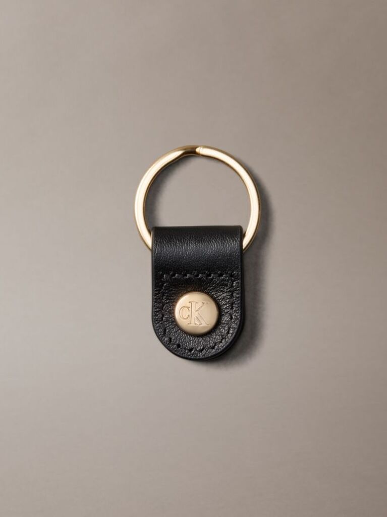 Gold Bold Monogram Key Fob  Men
