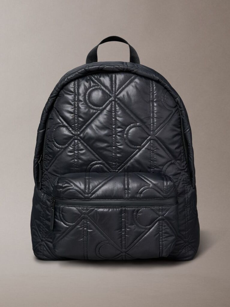 Negru Rucsac Puffer Cu Logo Monogram  Barbati