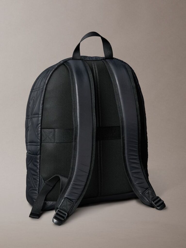 Negru Rucsac Puffer Cu Logo Monogram  Barbati
