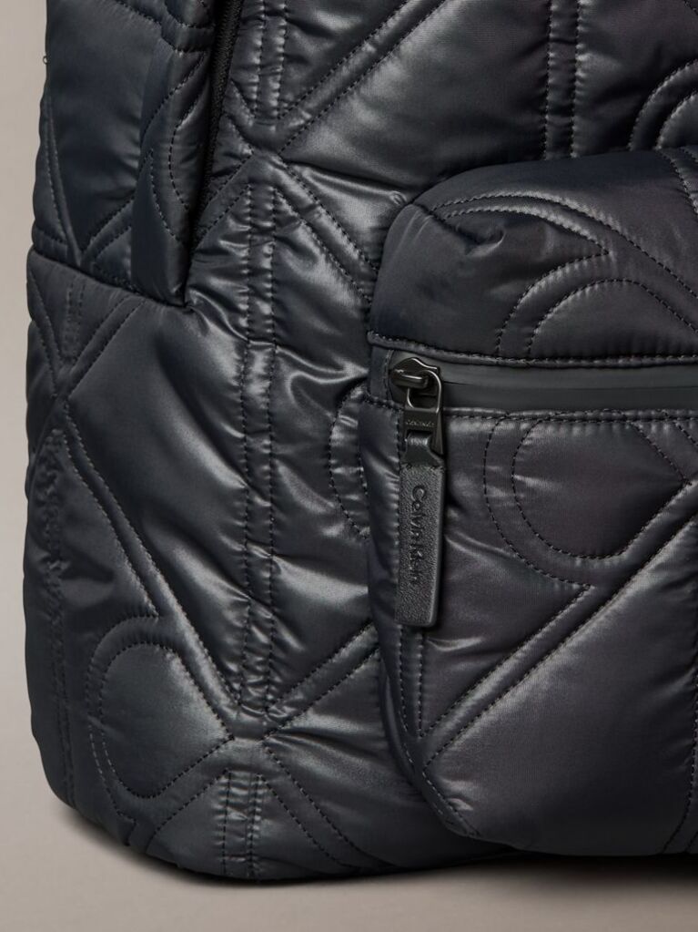 Negru Rucsac Puffer Cu Logo Monogram  Barbati