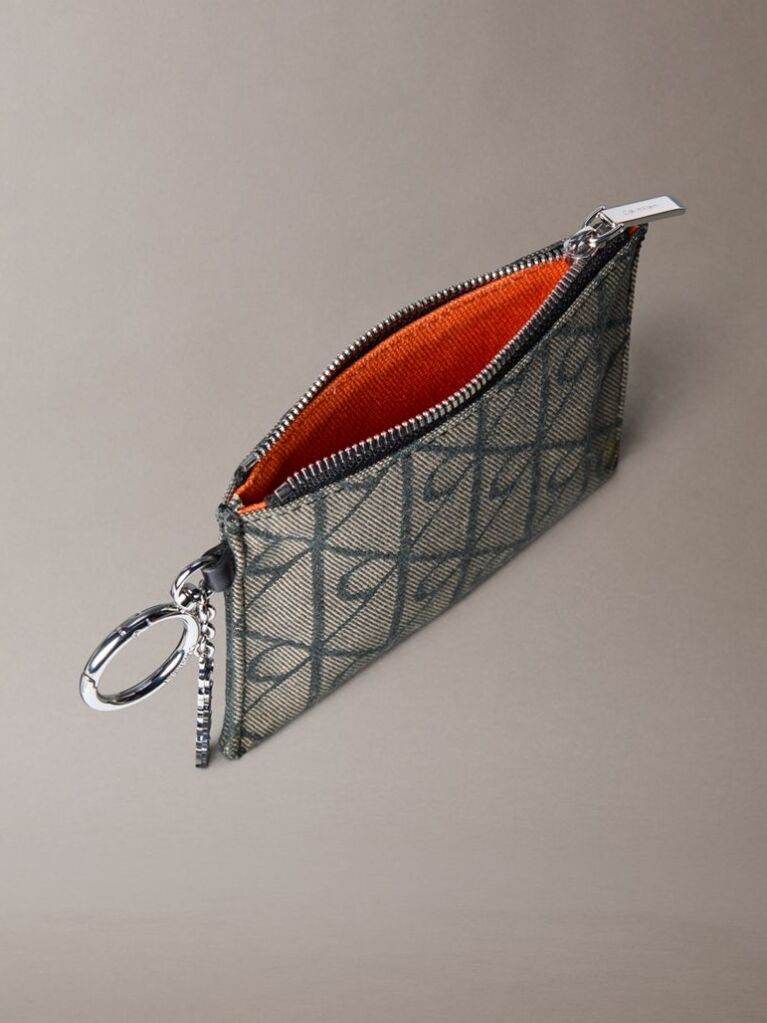 Multi Charm Pentru Geanta Din Jacquard Cu Logo Si Compartiment Cu Fermoar  Femei