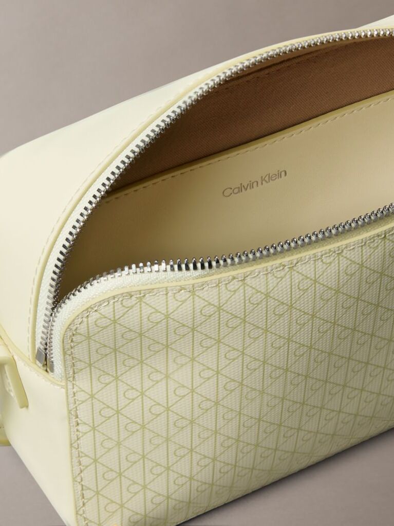 Verde Geanta Tip Camera Din Jacquard Cu Monograma Logo Integral  Femei