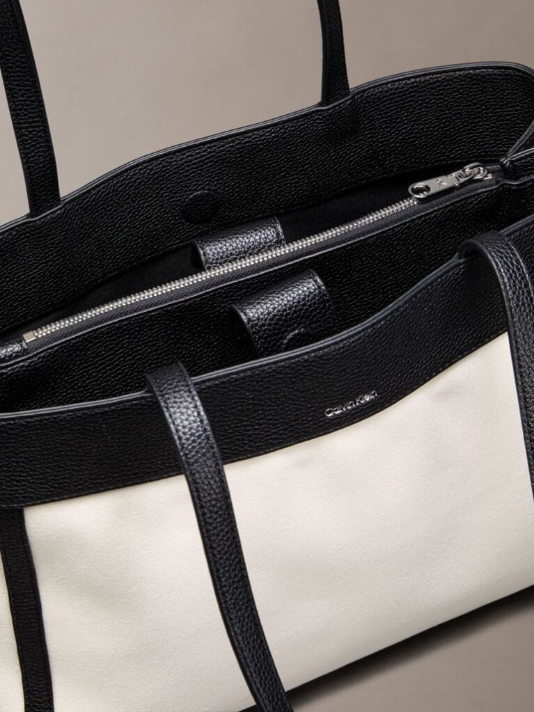 Alb Geanta Tote Din Bumbac Canvas  Femei