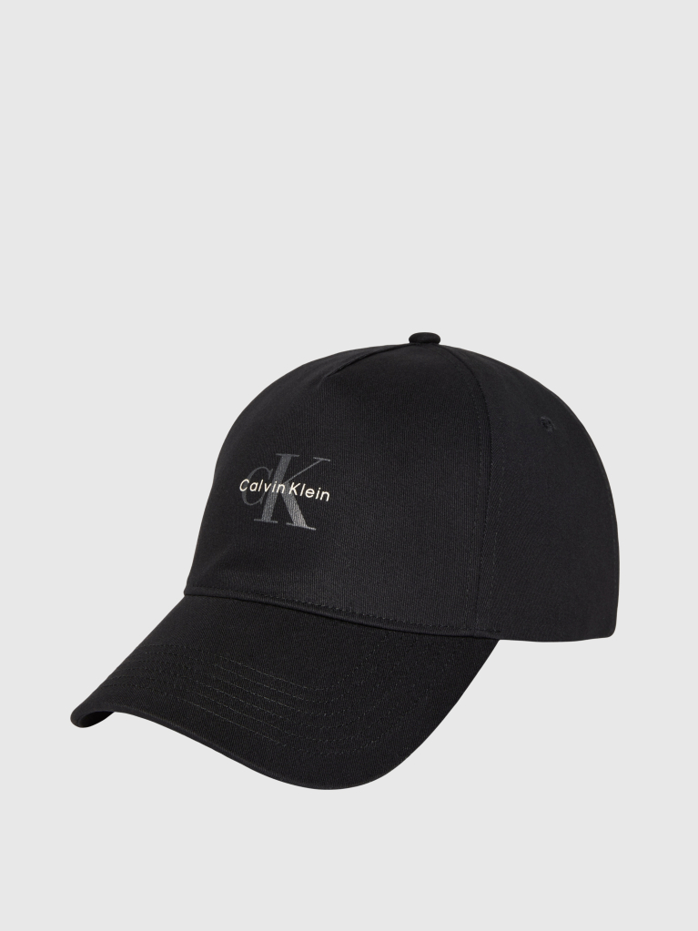 Black Printed Baseball Cap  Men