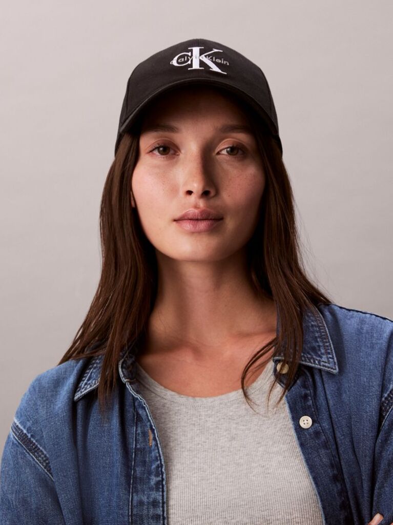 Negru Sapca Din Bumbac Twill Cu Logo  Femei