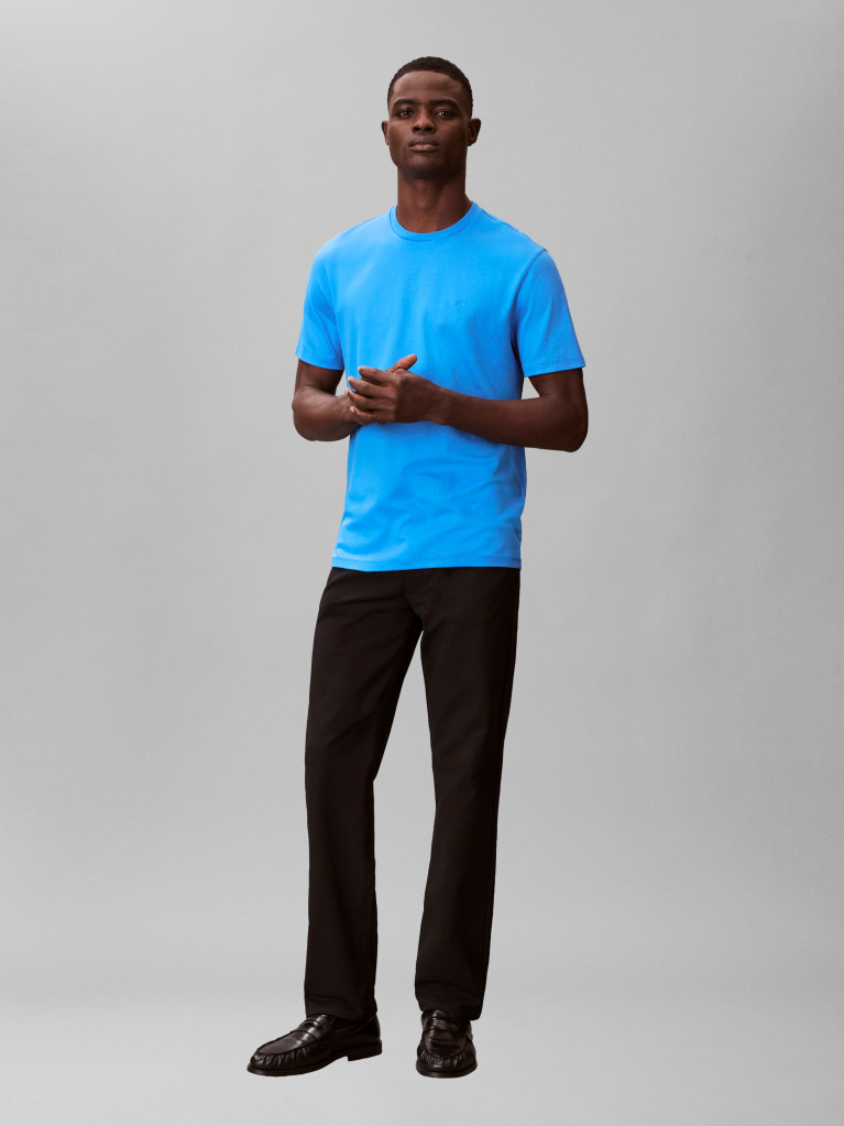 Blue Pima Cotton T-shirt  Men