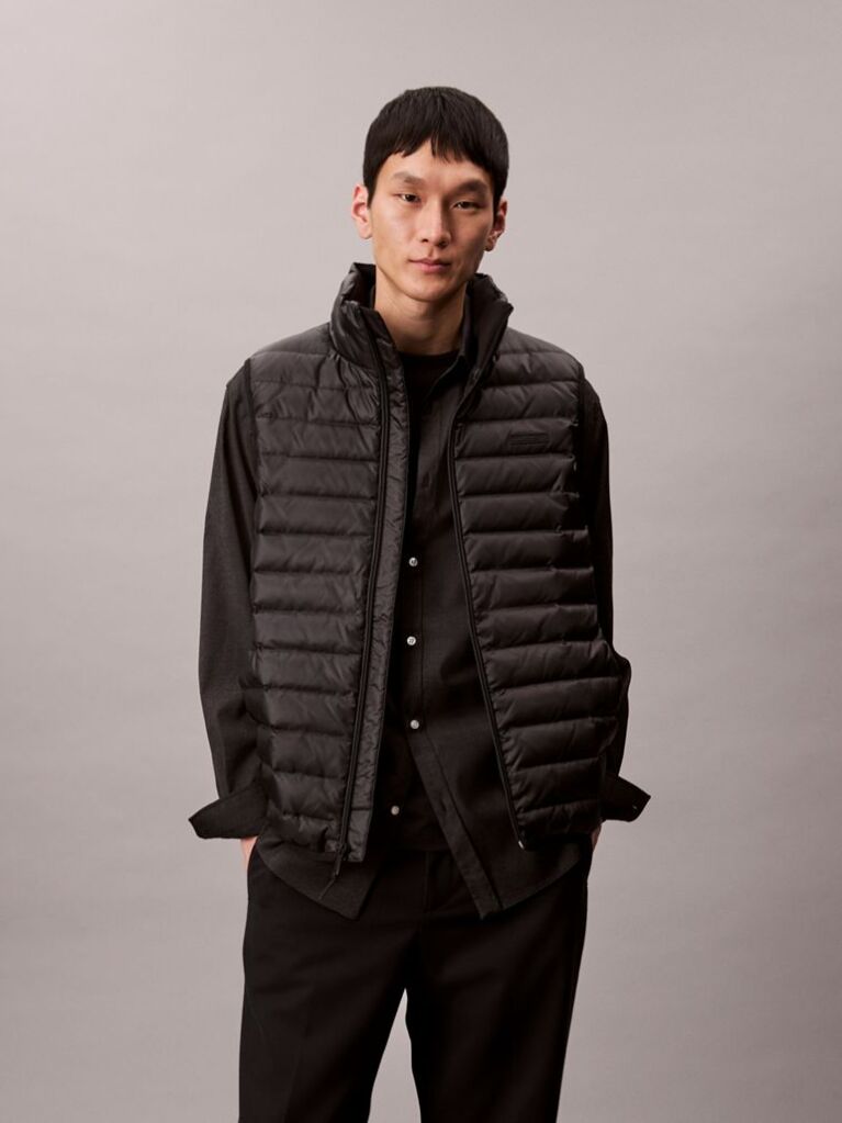 Negru Vesta Puffer  Barbati