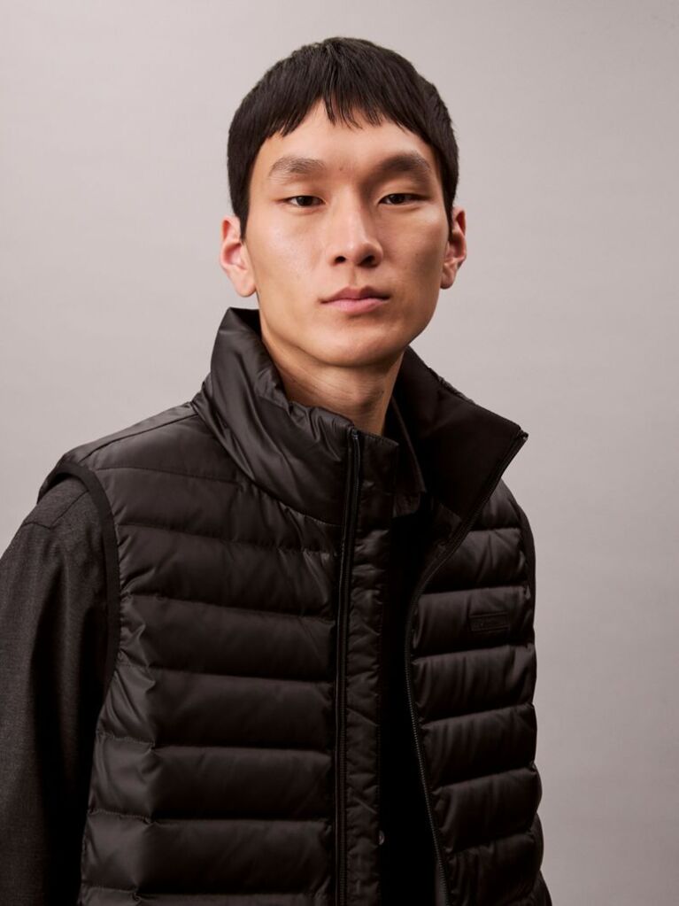 Negru Vesta Puffer  Barbati