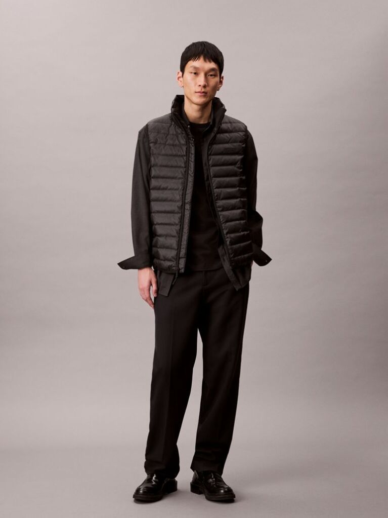 Negru Vesta Puffer  Barbati