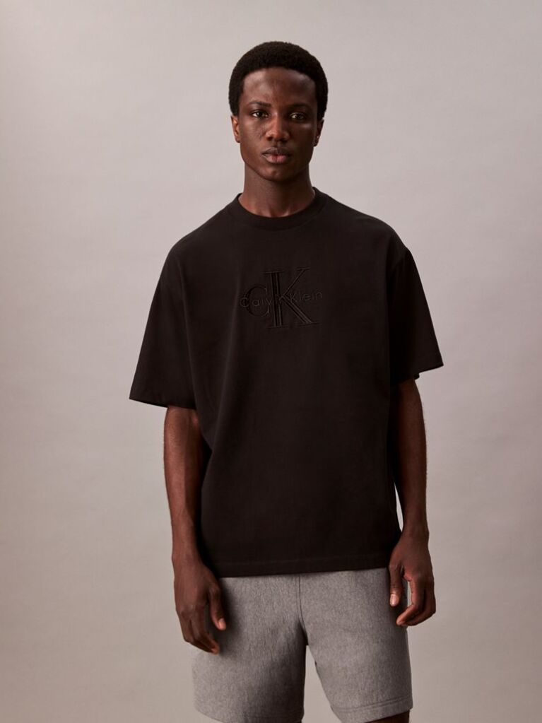 Negru Tricou Cu Maneca Scurta  Barbati