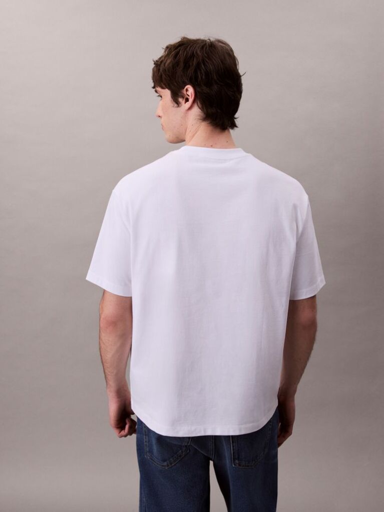 Alb Tricou Cu Maneca Scurta  Barbati