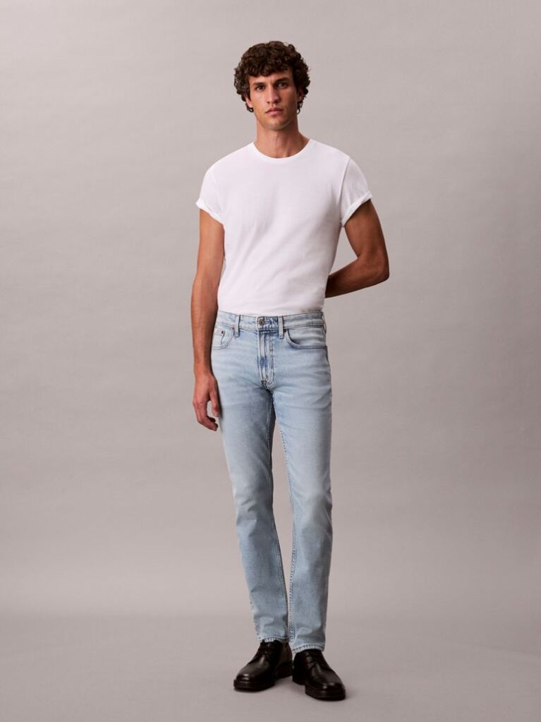 Denim Blugi Cu Croiala Slim  Barbati