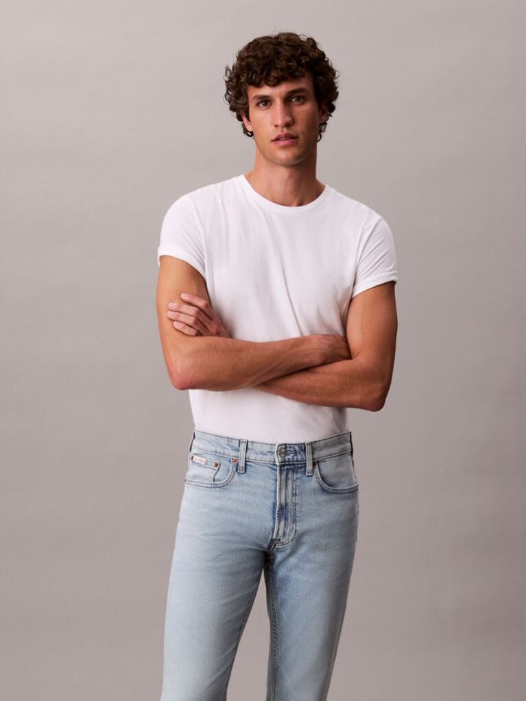 Denim Blugi Cu Croiala Slim  Barbati